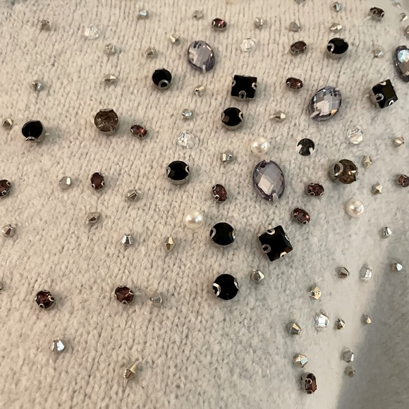 Large cream sweater by A New Day with pearls and beads. Very warm - Picture 2 of 9